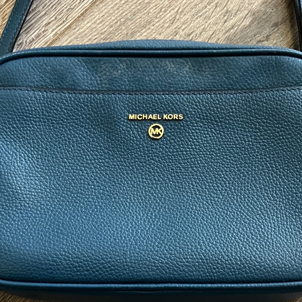 Michael Kors Dark Green Crossbody Bag